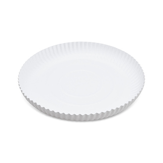 Papírový talíř hluboký průměr 26 cm - bílý (50 ks)