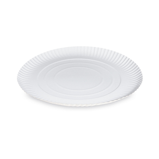 Papírový talíř hluboký průměr 29 cm - bílý (50 ks)