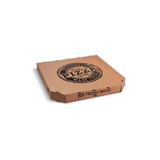 Krabice na pizzu E6 kraft 33 x 33 x 3 cm (100 ks)