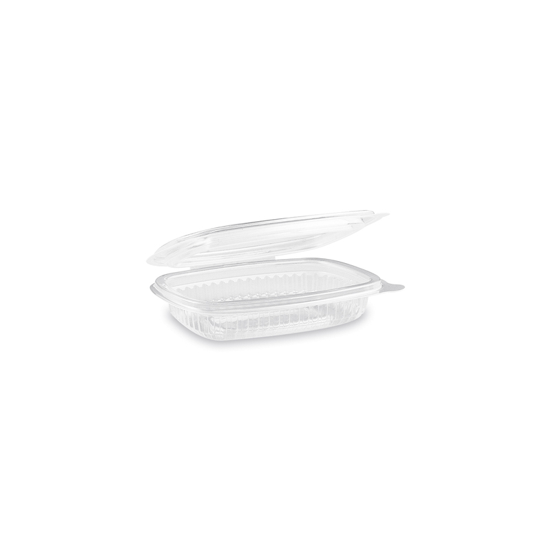 Miska oválná s víčkem 250 ml (PET) - průhledná (50 ks)