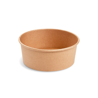 Papírová miska kulatá 750 ml - hnědý kraft (50 ks)