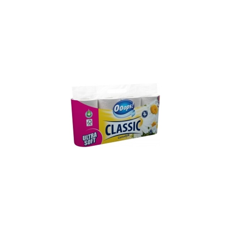 Toaletní papír Classic 8 ks, 3vrstvý