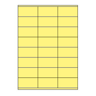 Samolepicí etikety 70 x 36 mm, A4 - žluté (100 ks)