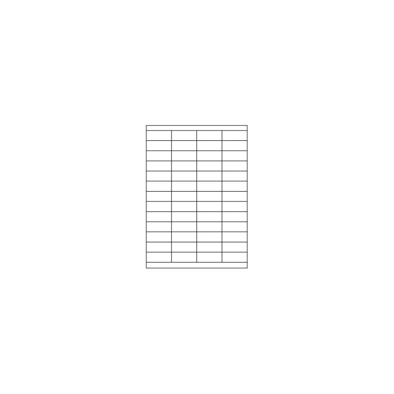 Samolepicí bílé etikety 52,5 x 21,2 mm, A4 (100 ks)