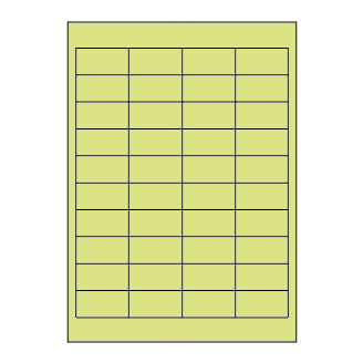 Samolepicí etikety 48,5 x 25,4 mm, A4 - zelené (100 ks)