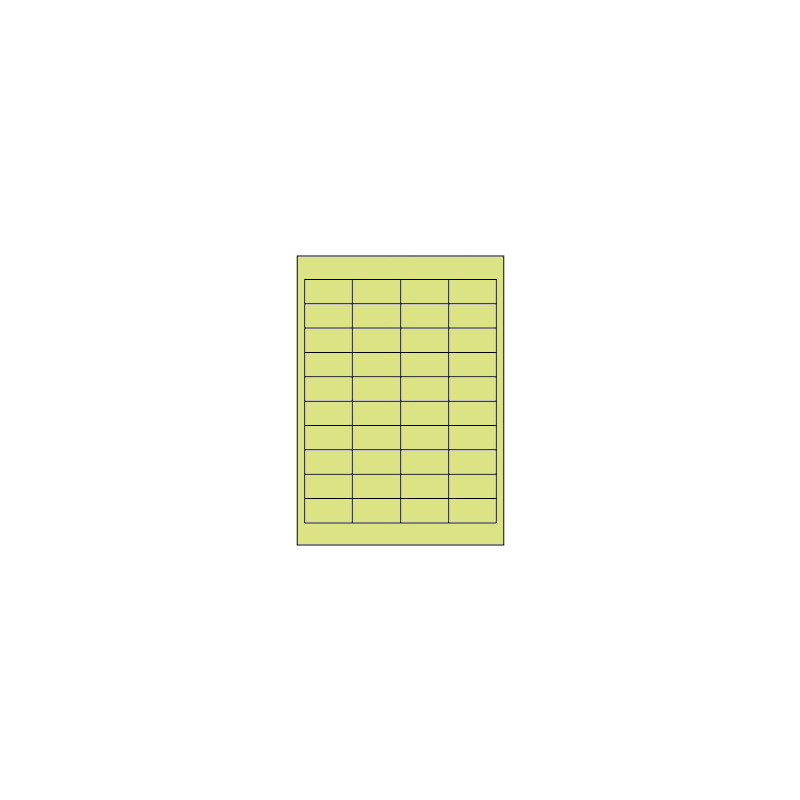 Samolepicí etikety 48,5 x 25,4 mm, A4 - zelené (100 ks)