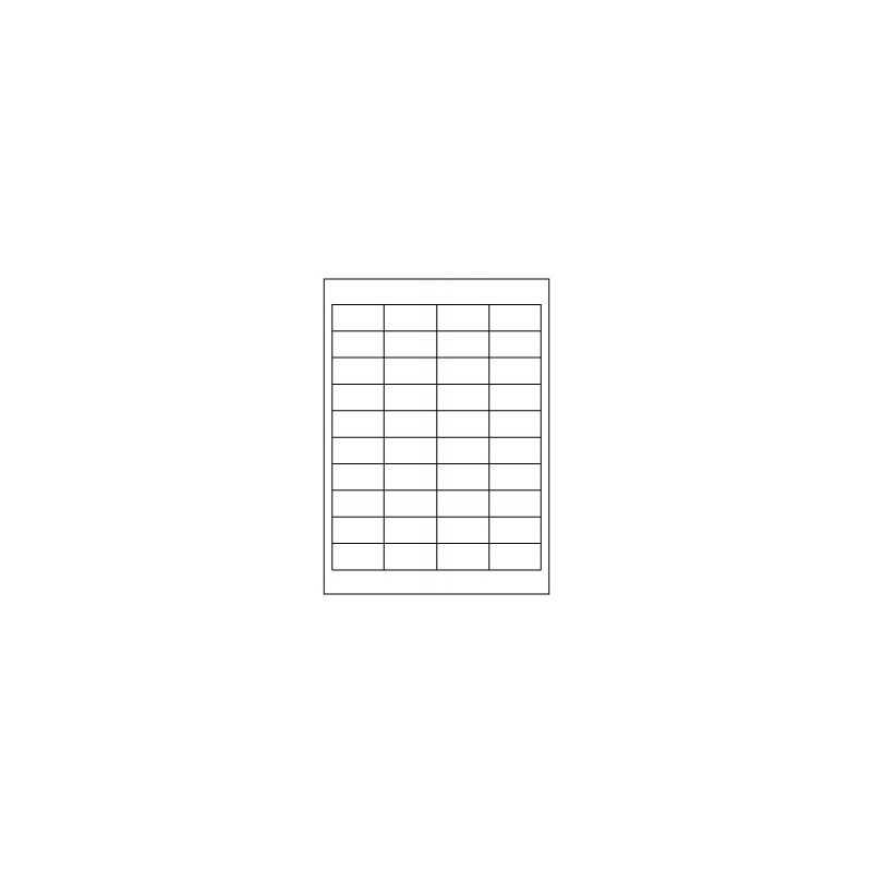 Samolepicí bílé etikety 48,5 x 25,4 mm, A4, 40 etiket, (100 ks)