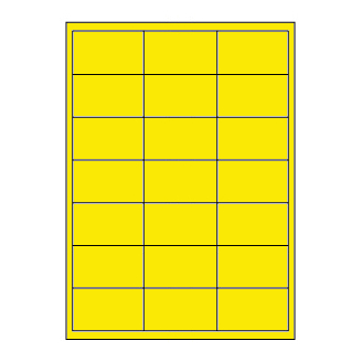 Samolepicí etikety 66 x 40 mm, A4 - reflexní žluté (100 ks)
