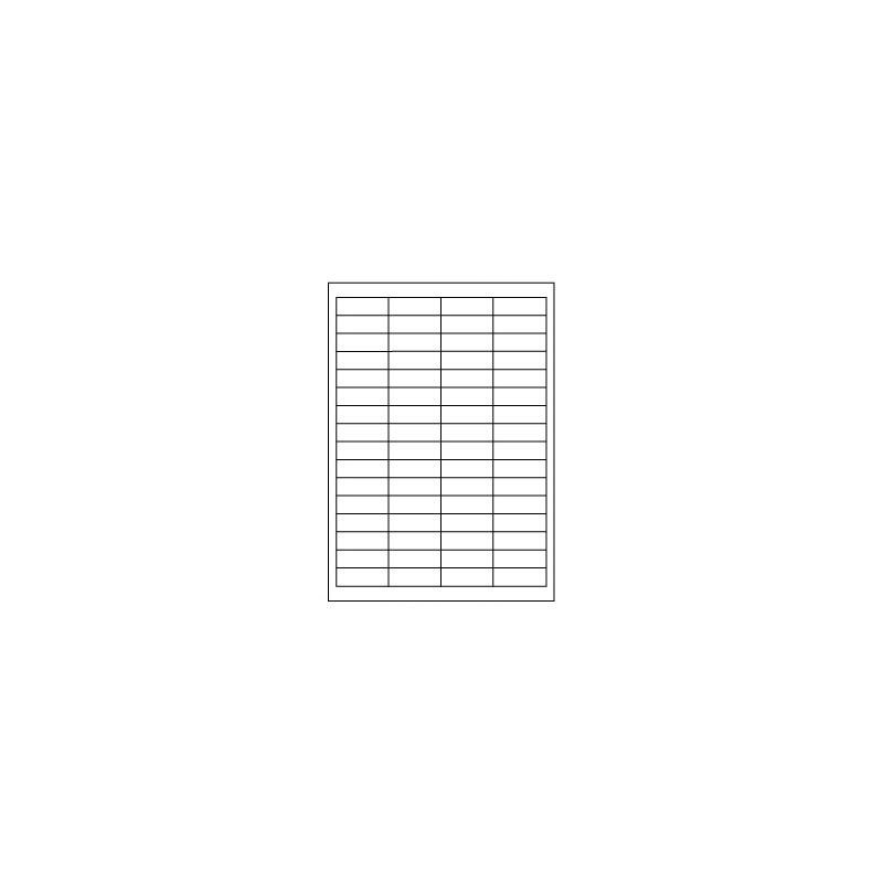 Samolepicí bílé etikety 48,5 x 16,9 mm, A4 (100 ks)
