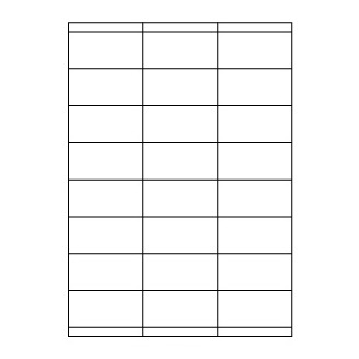 Samolepicí bílé etikety 70 x 35 mm, A4 (100 ks)