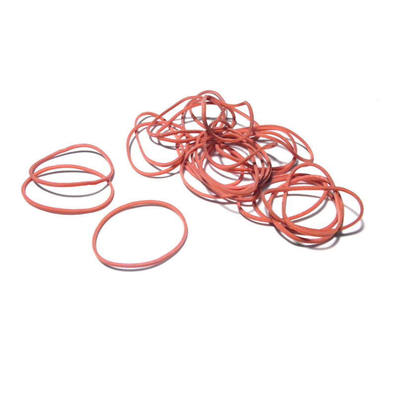 Gumičky slabé 1 mm, průměr 3 cm (1 kg) - červené