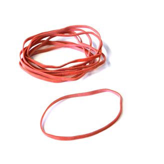 Gumičky silné 4 mm, průměr 8 cm (1 kg) - červené