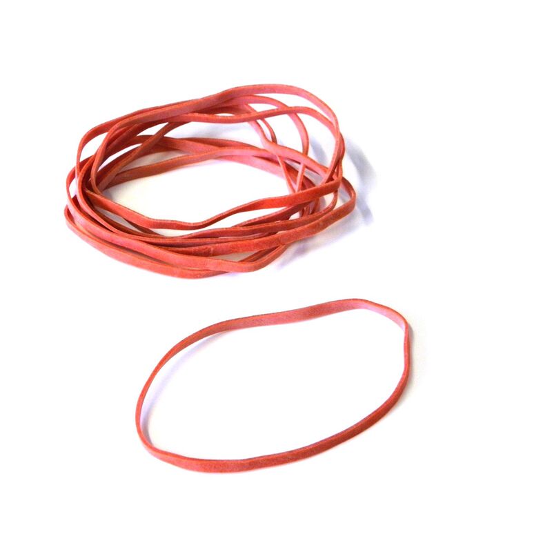 Gumičky silné 4 mm, průměr 8 cm (1 kg) - červené