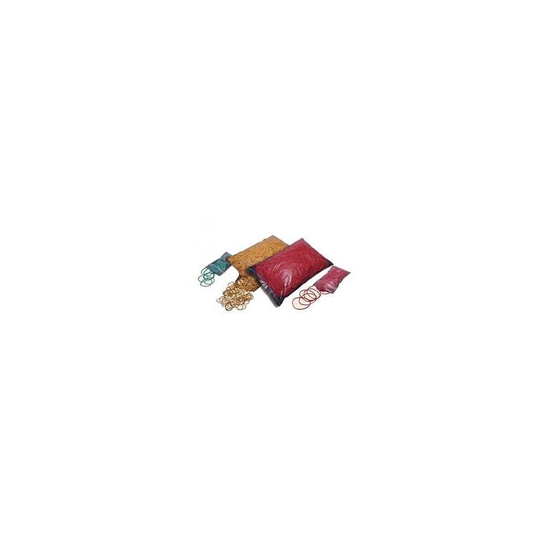 Gumičky silné 4 mm, průměr 4 cm (1 kg) - 60% kaučuk, červené
