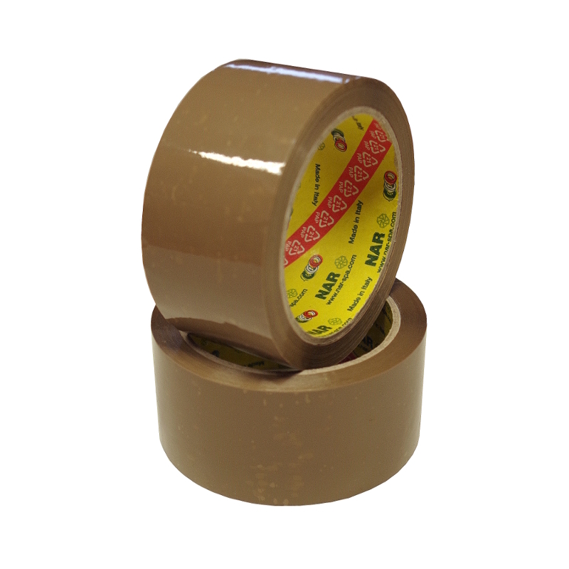 Lepicí páska Polinar šíře 48 mm x 66 m - hnědá, hotmelt