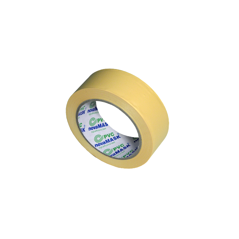 Krycí páska šíře 38 mm, návin 33 m - žlutá, PVC