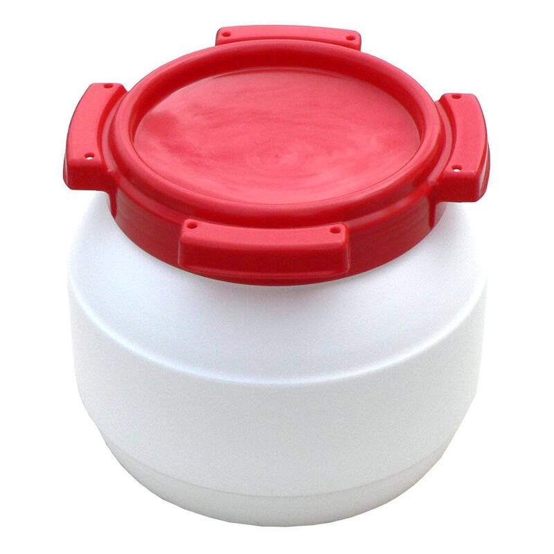 Plastový sud Curtec 3,6 l - bílo-červený