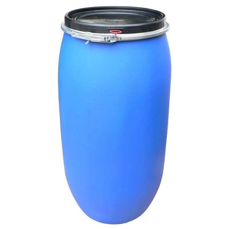 Plastový sud na sypké látky 120 l - modrý