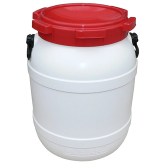 Plastový sud Curtec 54 l -  bílo-červený
