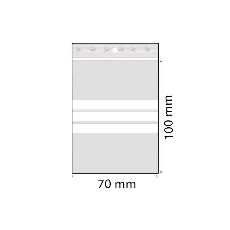 RZ sáček popisovatelný LDPE 70 x 100 mm 50 mic