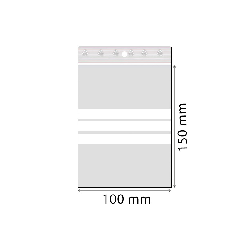RZ sáček popisovatelný LDPE 100 x 150 mm 50 mic