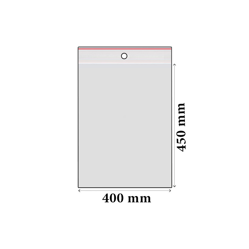 ZIP sáčky LDPE 400 x 450 mm (100 ks)