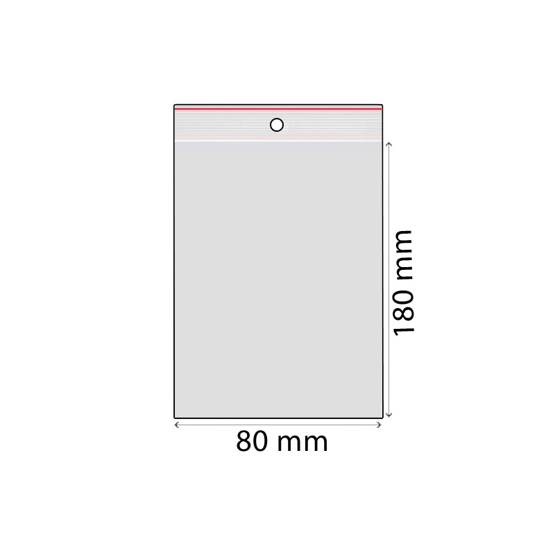 ZIP sáčky LDPE 80 x 180 mm (100 ks)