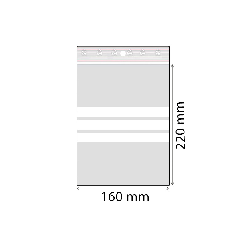 RZ sáček popisovatelný LDPE 160 x 220 mm 50 mic