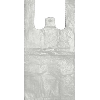 Mikrotenová taška JUMBO 55 x 70 cm - bílá (100 ks)