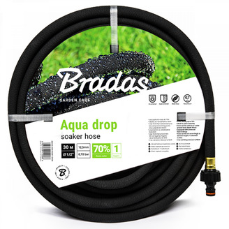 Zavlažovací hadice AQUA DROP 1/2 černá - 20 m