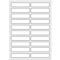Samolepicí bílé etikety 48 x 11 mm, A6 (15 ks)