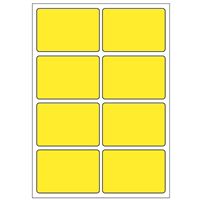 Samolepicí etikety 48 x 33 mm, A6 (10 ks) žluté