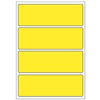 Samolepicí etikety 99 x 33 mm, A6 (10 ks) žluté