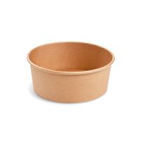 Papírová miska kulatá 750 ml - hnědý kraft (50 ks)