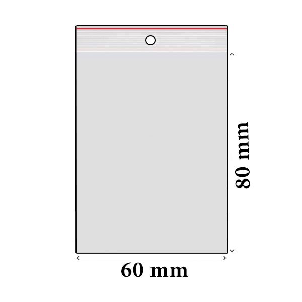 ZIP sáčky LDPE 60 x 80 mm (100 ks)