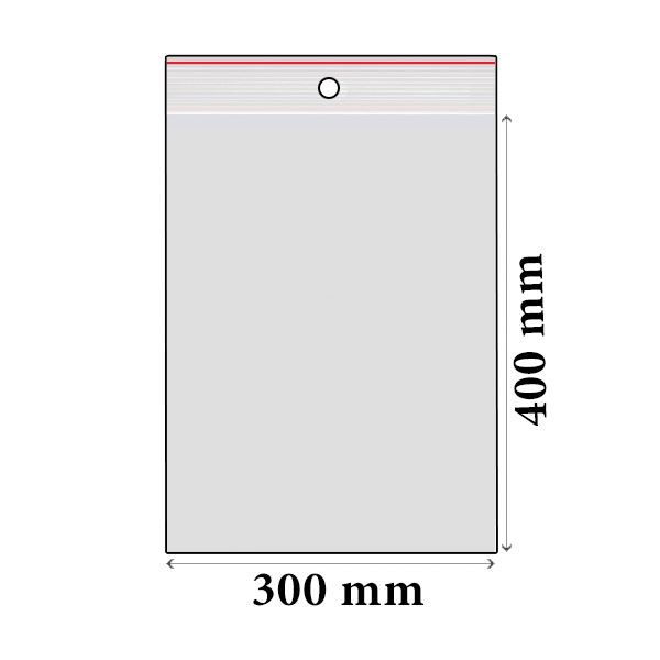 ZIP sáčky LDPE 300 x 400 mm (100 ks)