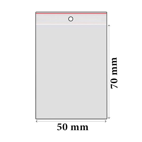 ZIP sáčky LDPE 50 x 70 mm (100 ks)