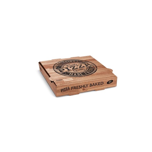 Krabice na pizzu H4 kraft 20 x 20 x 4 cm (100 ks)