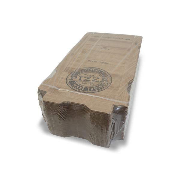 Krabice na pizzu H4 kraft 20 x 20 x 4 cm (100 ks)