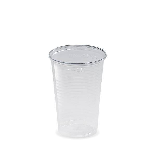 Plastový kelímek 0,3 l (100 ks) - transparentní