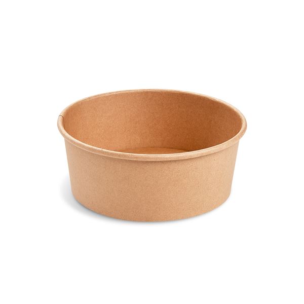 Papírová miska kulatá 750 ml - hnědý kraft (50 ks)