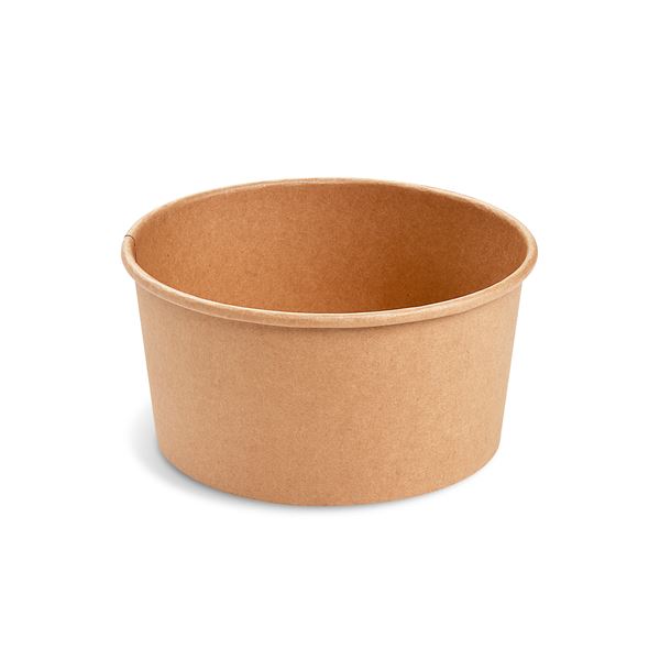 Papírová miska kulatá 1000 ml - hnědý kraft (50 ks)
