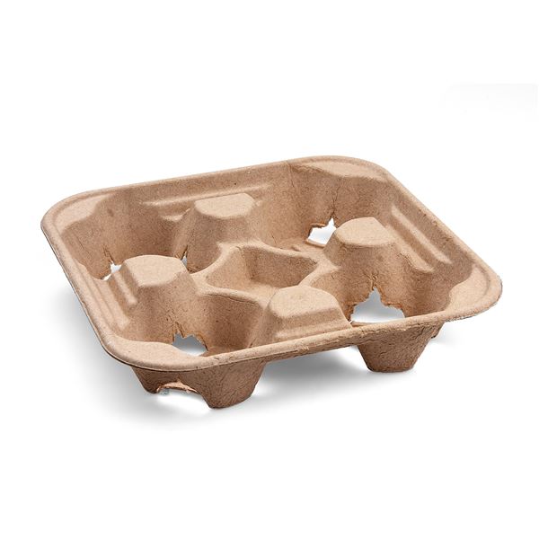 Podnos na 4 kelímky 22 x 22 cm (50 ks)