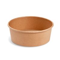 Papírová miska kulatá 1300 ml - hnědý kraft (50 ks)