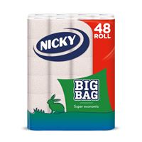 Toaletní papír BigBag NICKY 40+8 ks, 2vrstvý