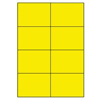 Samolepicí etikety 105 x 74mm, A4 (100 ks) reflexní žlutá