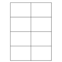 Samolepicí bílé etikety 105 x 74 mm, A4 (100 ks)