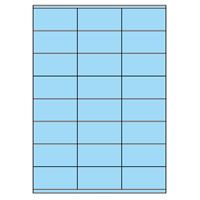 Samolepicí etikety 70 x 36 mm, A4 - modré (100 ks)