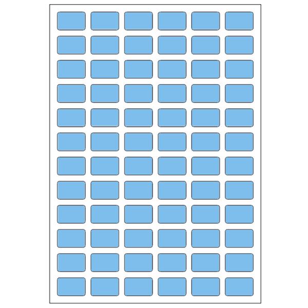 Samolepicí etikety 14 x 9 mm, A6 (10 ks) modré