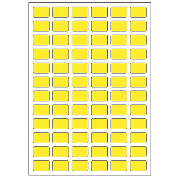 Samolepicí etikety 14 x 9 mm, A6 (10 ks) žluté